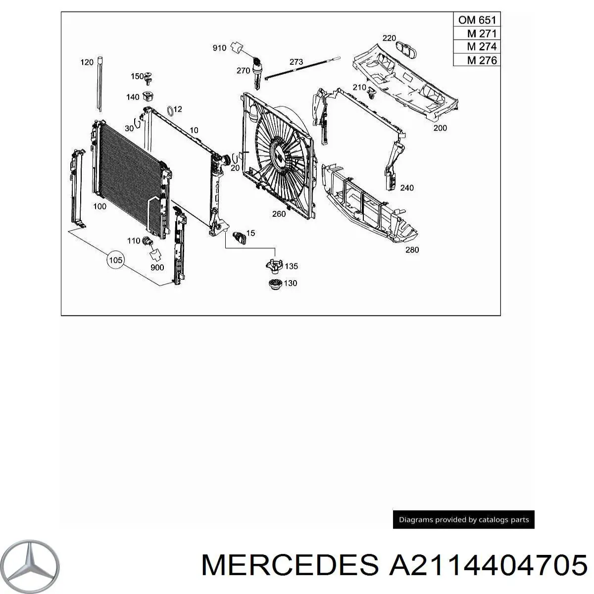  A2114404705 Mercedes