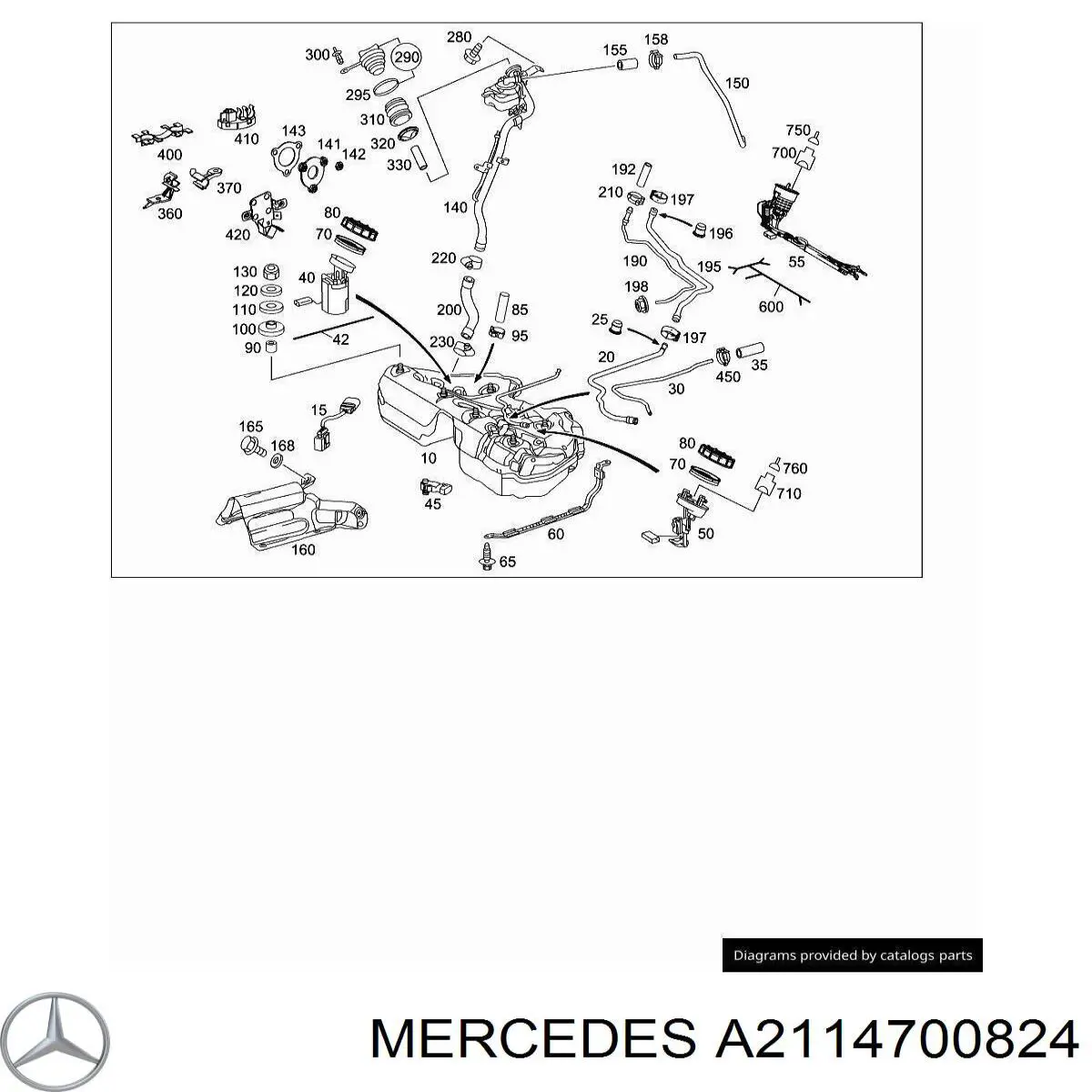  Mercedes A2114700824 ціна, від 12.67 USD