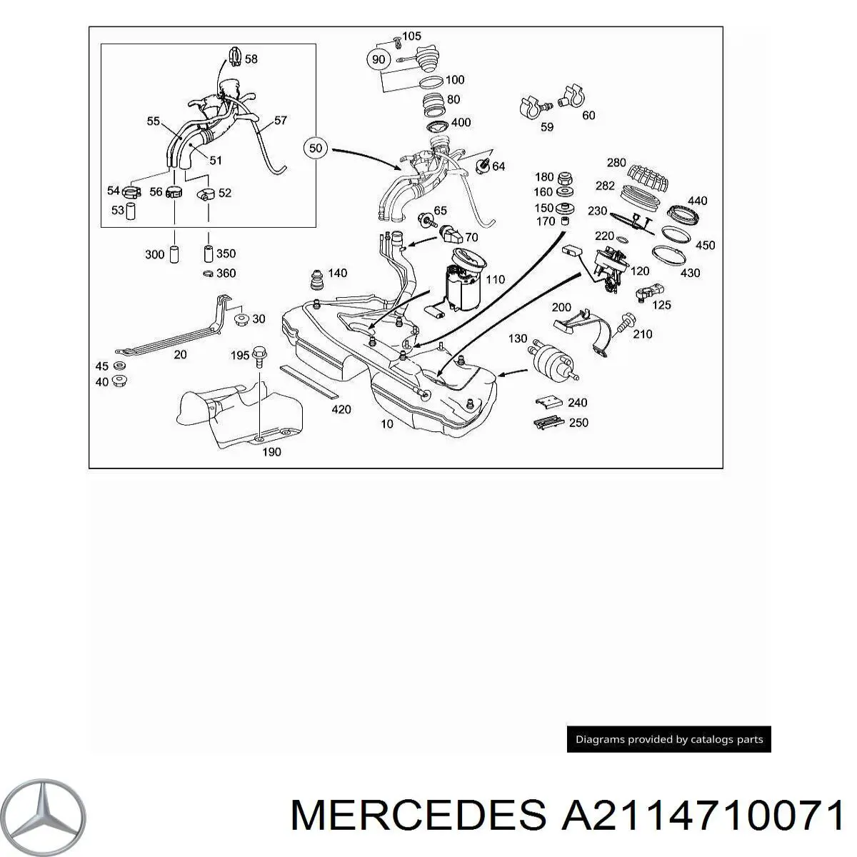  Mercedes A2114710071 ціна, від 2.53 USD