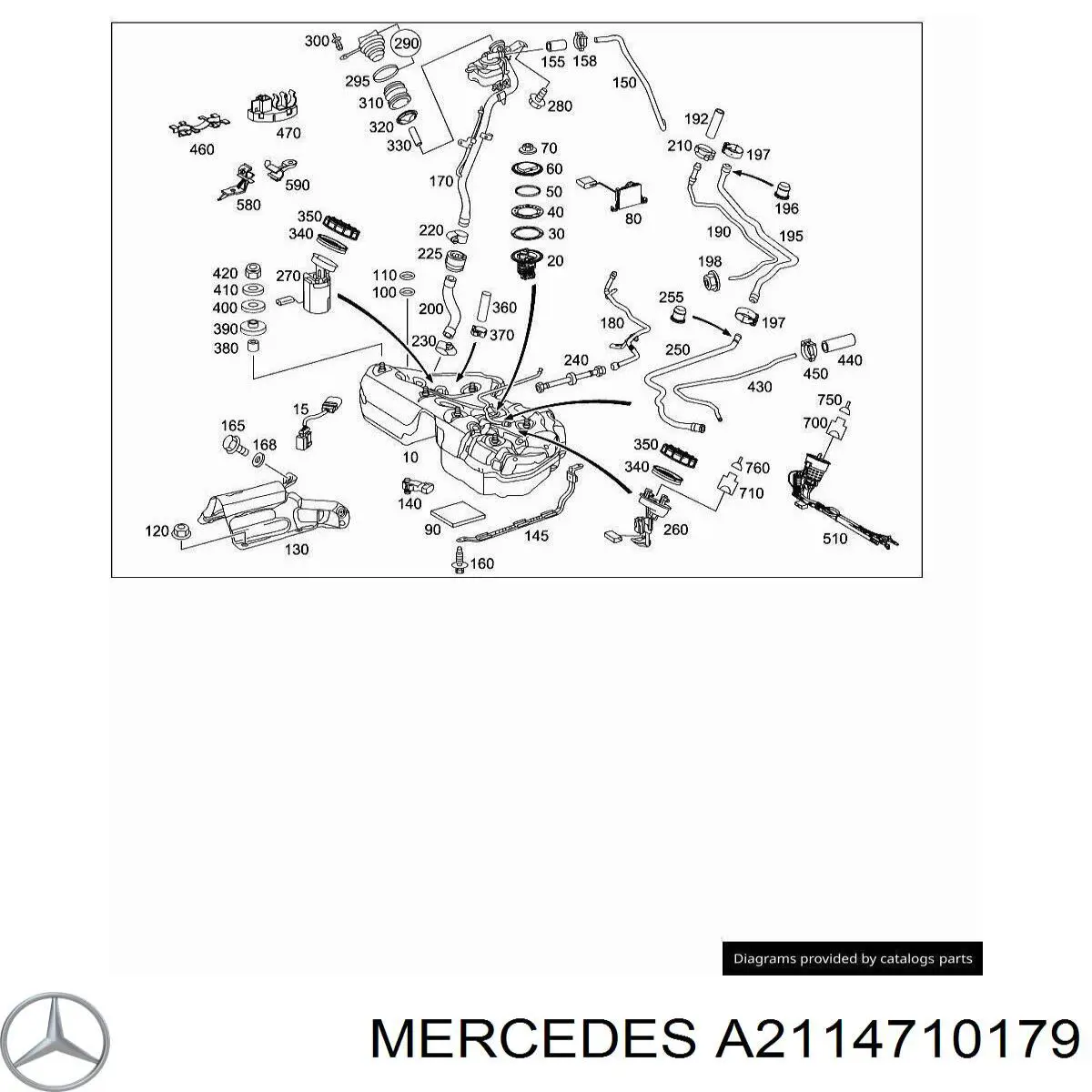 Купити A211471017964 Mercedes 