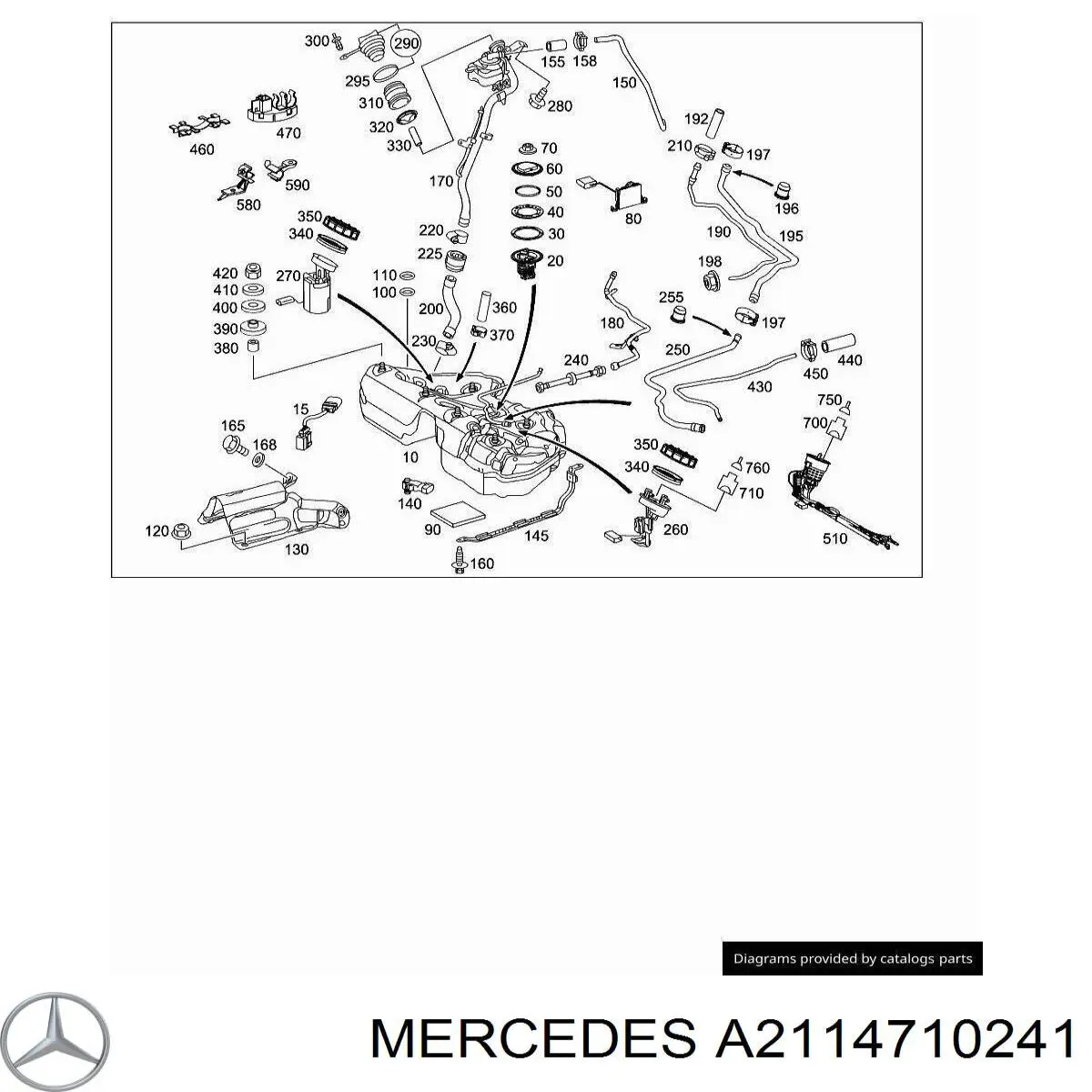 Купити A2114710241 Mercedes 