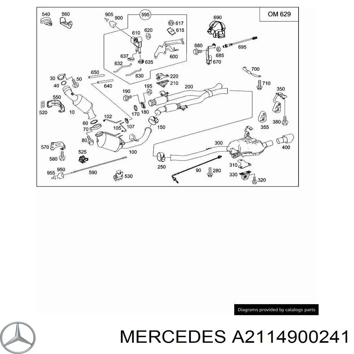 Купити A2114900241 Mercedes 