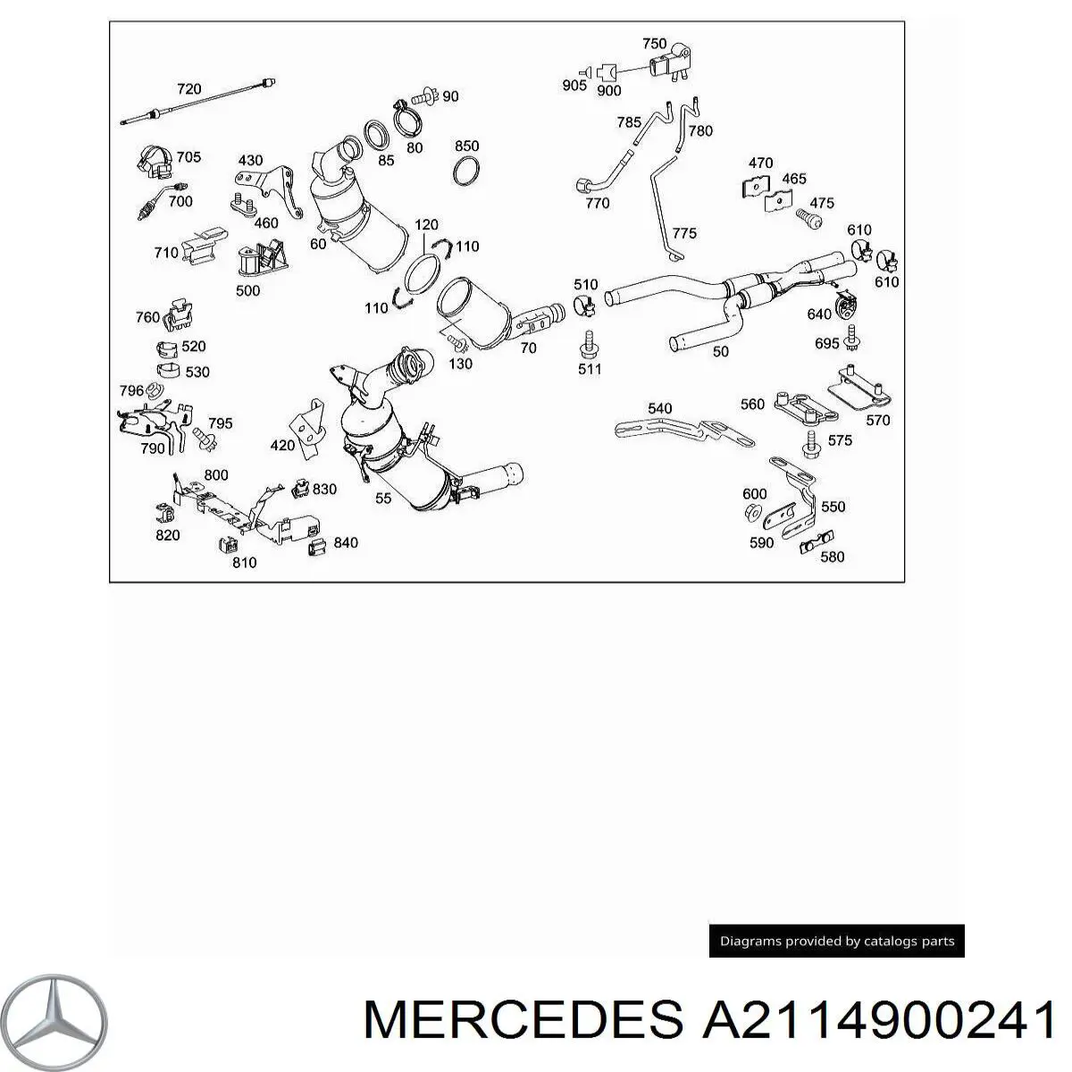  Mercedes A2114900241 ціна, від 18.09 USD