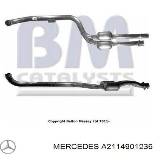Купити A2114901236 Mercedes Перетворювач відпрацьованих газів