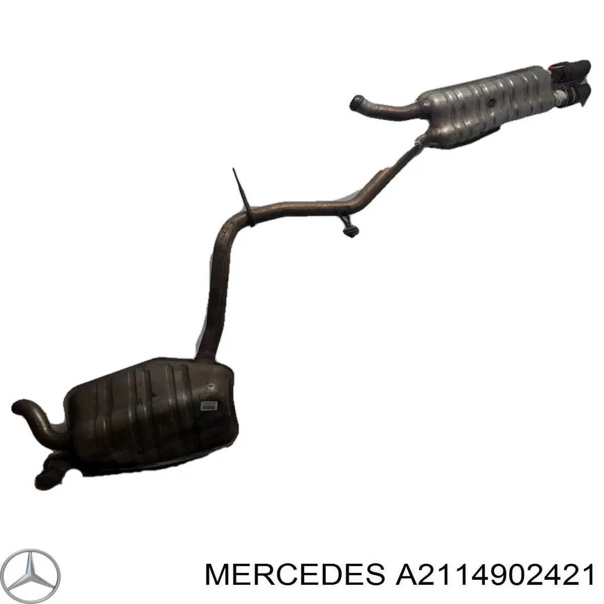 A2114902421 Mercedes Глушник, середня і задня частина