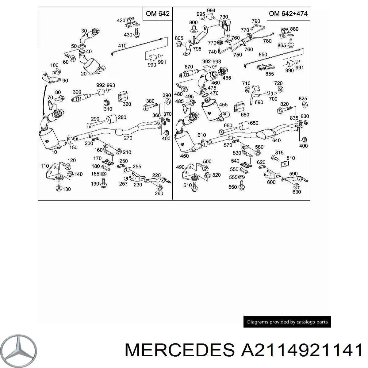  Mercedes A2114921141 ціна, від 3.80 USD