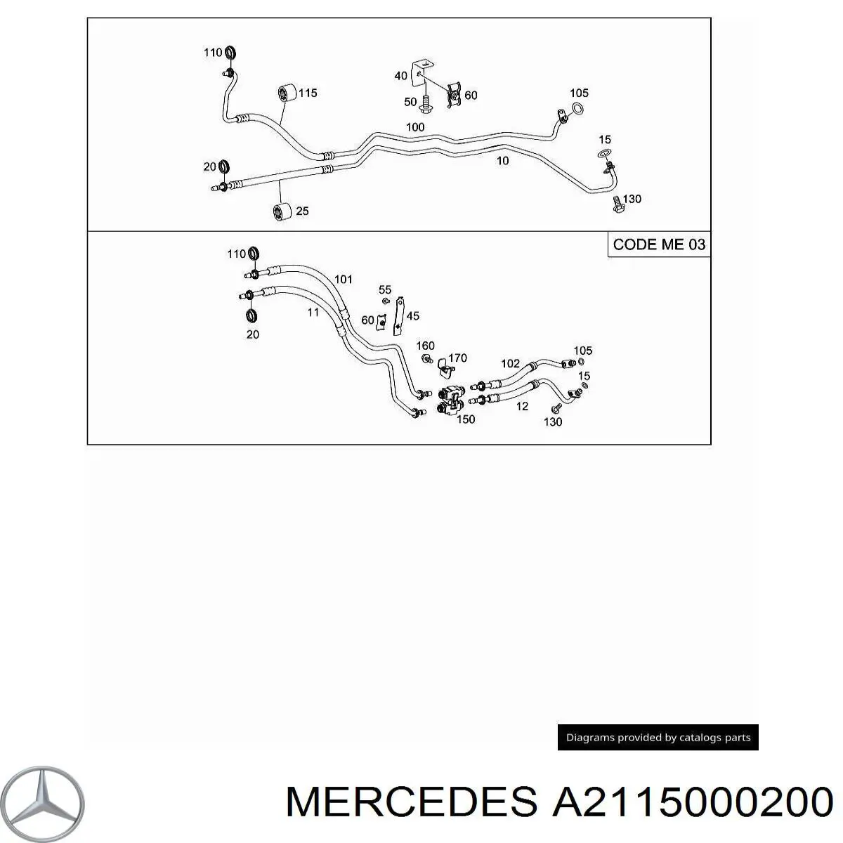 A2115000200 Mercedes Радіатор охолодження, АКПП