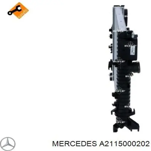 Радіатор основний Mercedes A2115000202 ціна, від 147.25 USD