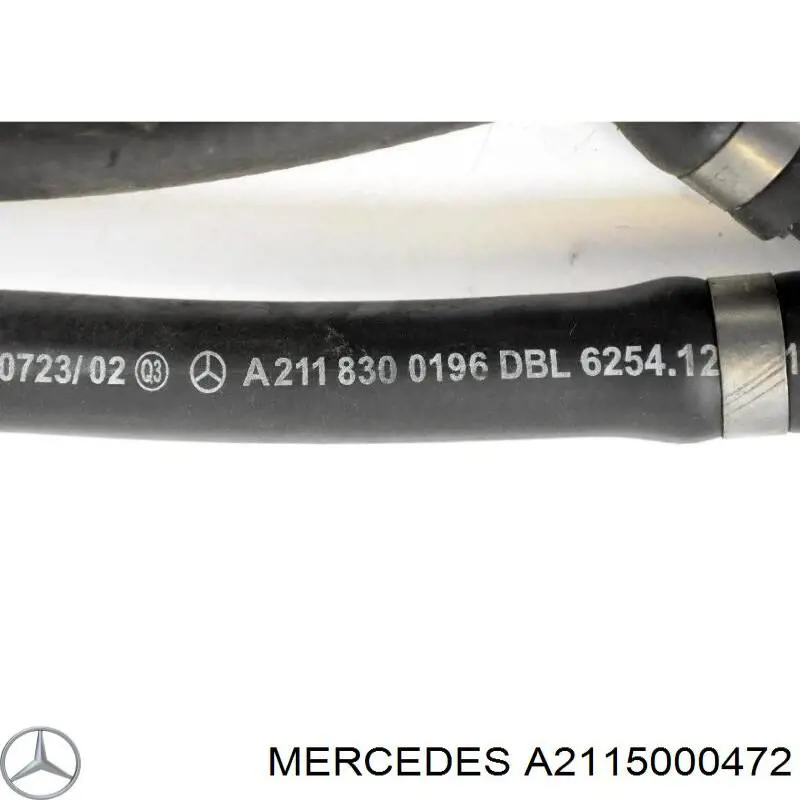 Шланг розширювального бачка, нижній Mercedes A2115000472 ціна, від 56.55 USD