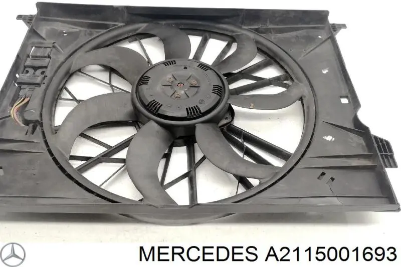 A2115001693 Mercedes Вентилятор системи охолодження правий
