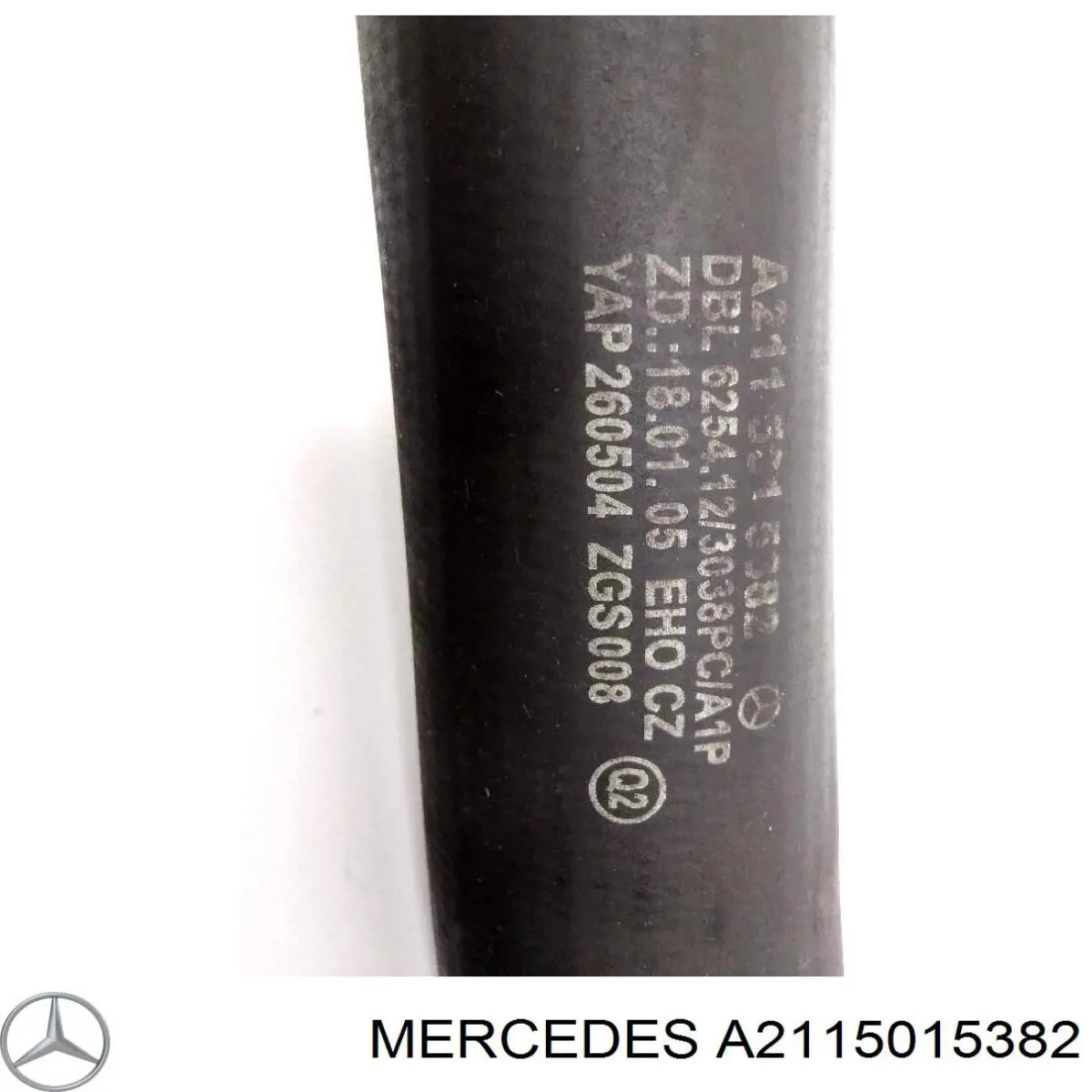 Шланг/патрубок радіатора охолодження, верхній Mercedes A2115015382 ціна, від 18.87 USD