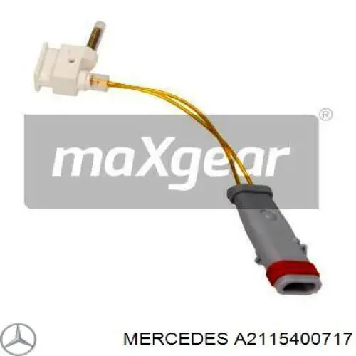 Датчик зносу гальмівних колодок, передній лівий Mercedes A2115400717 ціна, від 4.42 USD