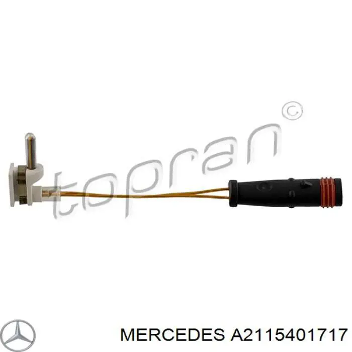 A2115401717 Mercedes датчик зносу гальмівних колодок, задній