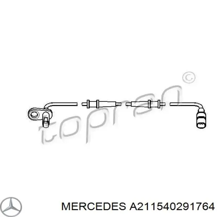 Купити A211540291764 Mercedes Датчик АБС (ABS) передній