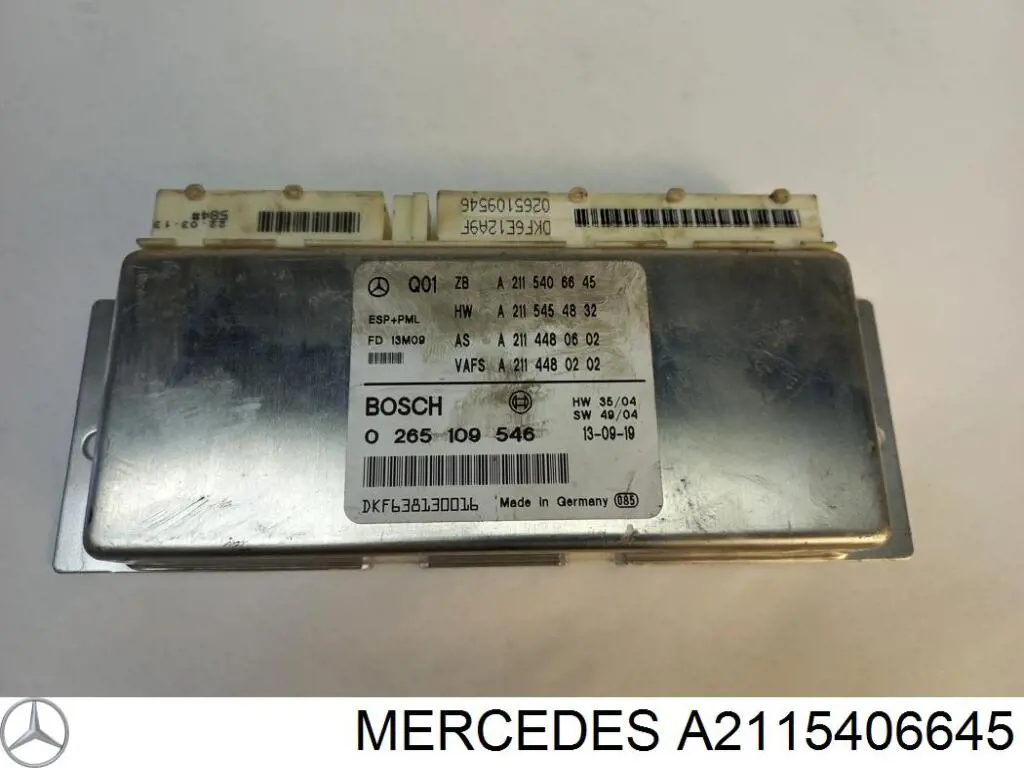 A2115406645 Mercedes Модуль управління ESP