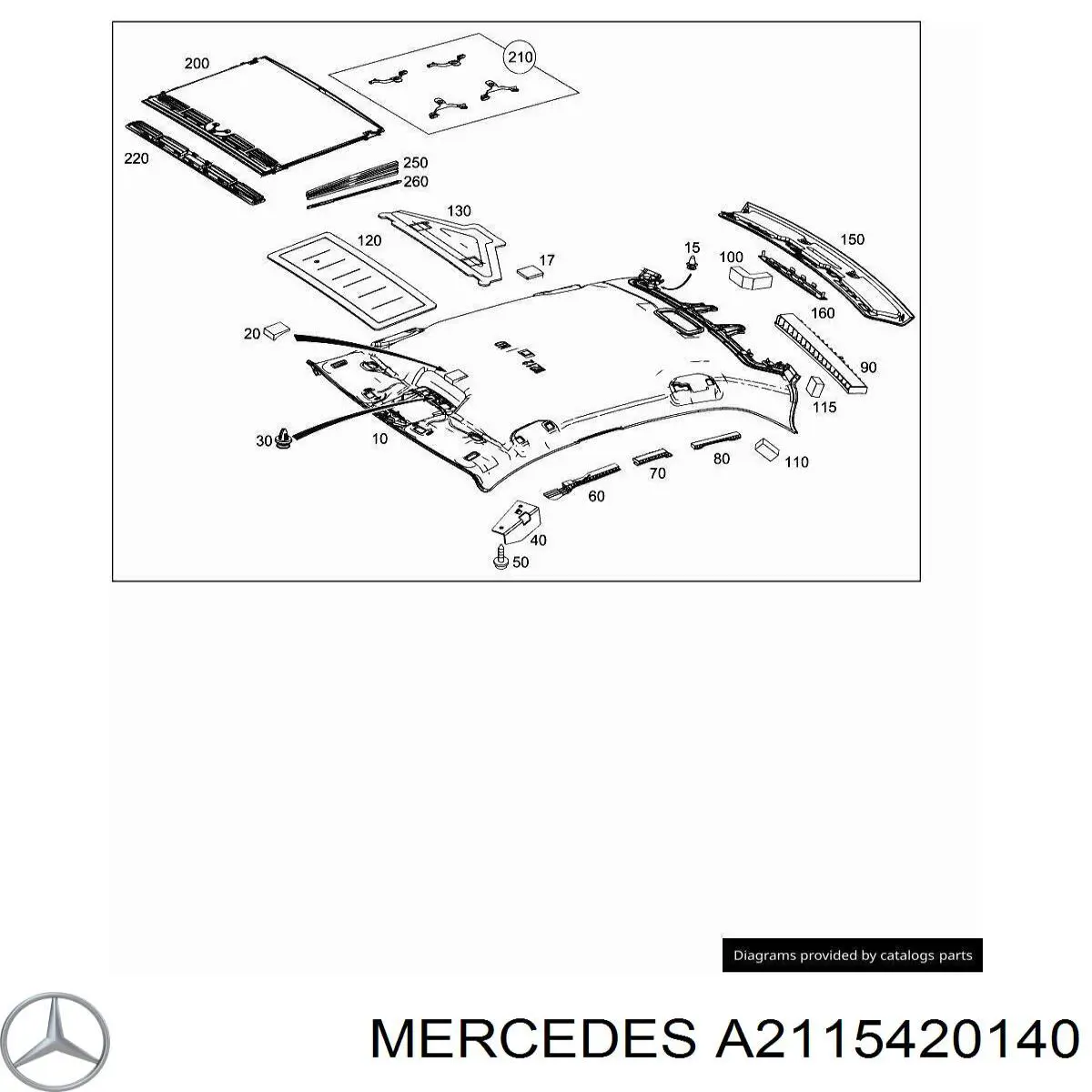 A2115420140 Mercedes Дисплей парктроніка