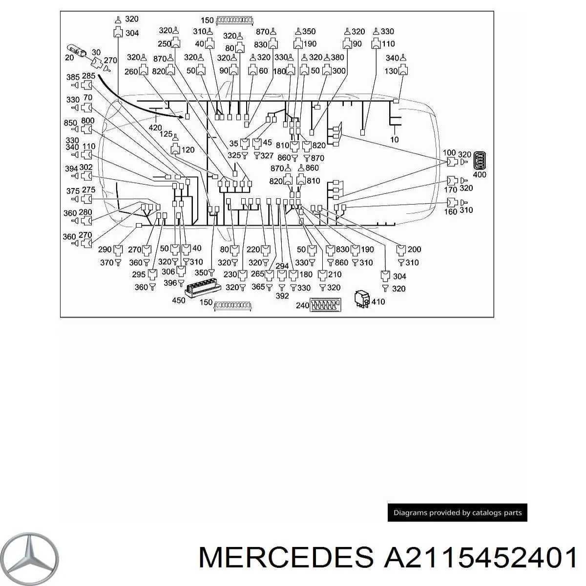 A2115452401 Mercedes Реле запобіжників