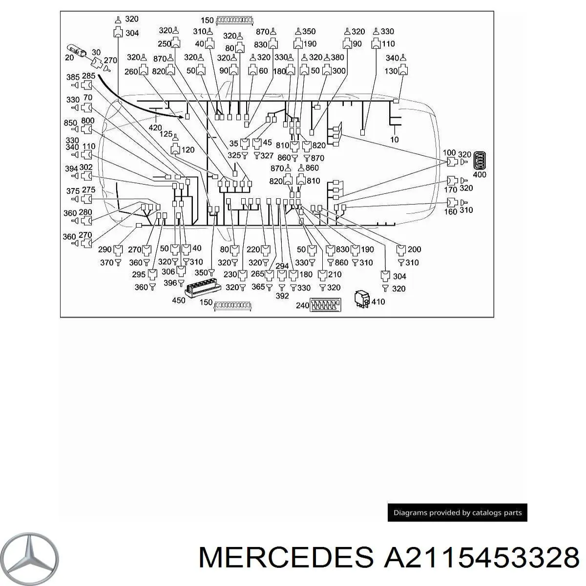  Mercedes A2115453328 ціна, від 2.53 USD