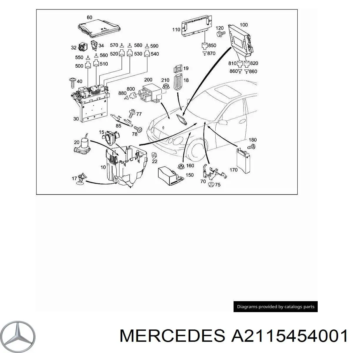 A2115454001 Mercedes 