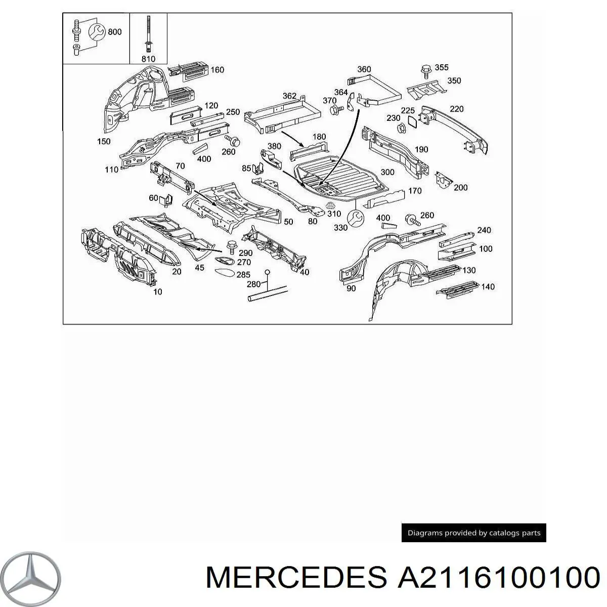 A2116100100 Mercedes 