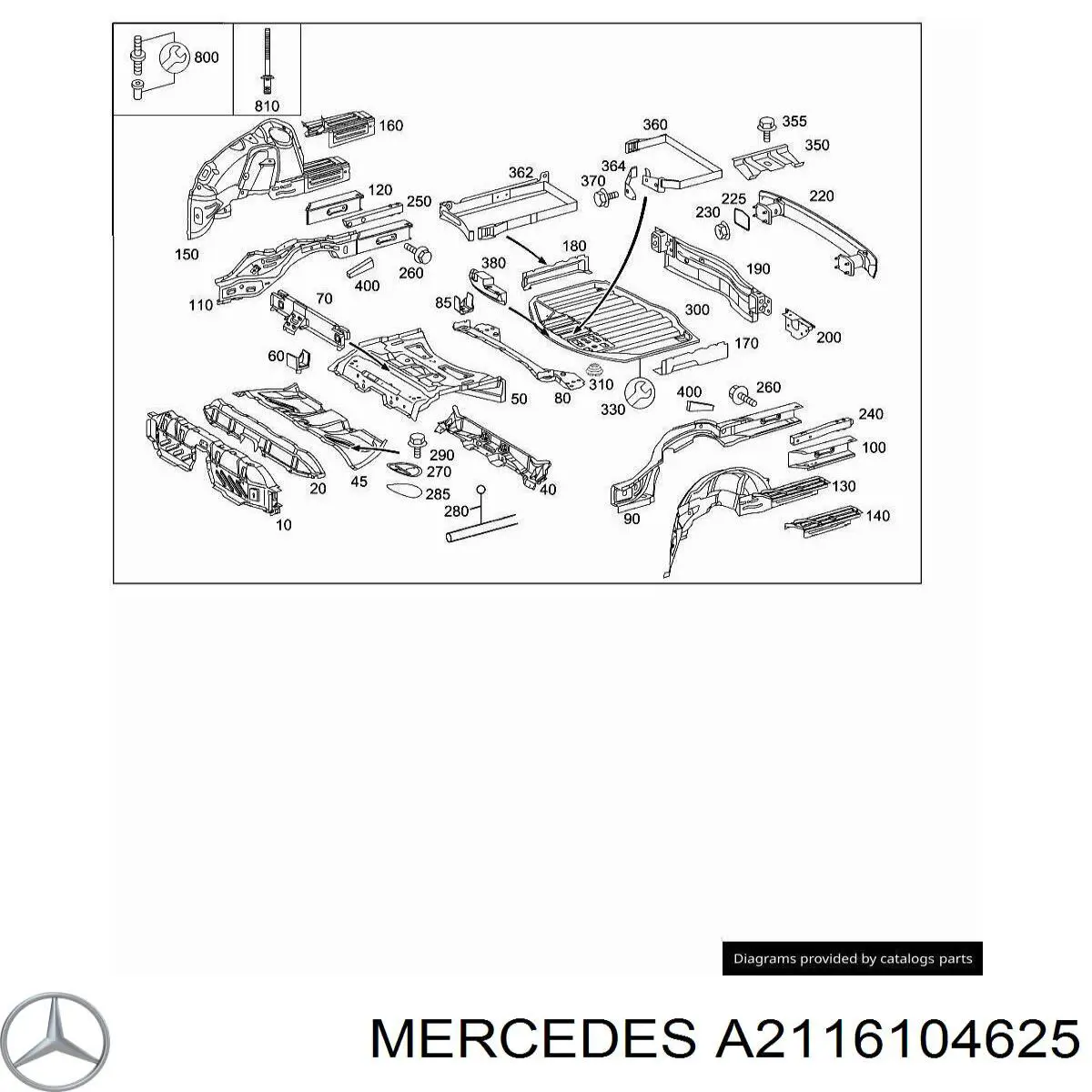 A2116104625 Mercedes 