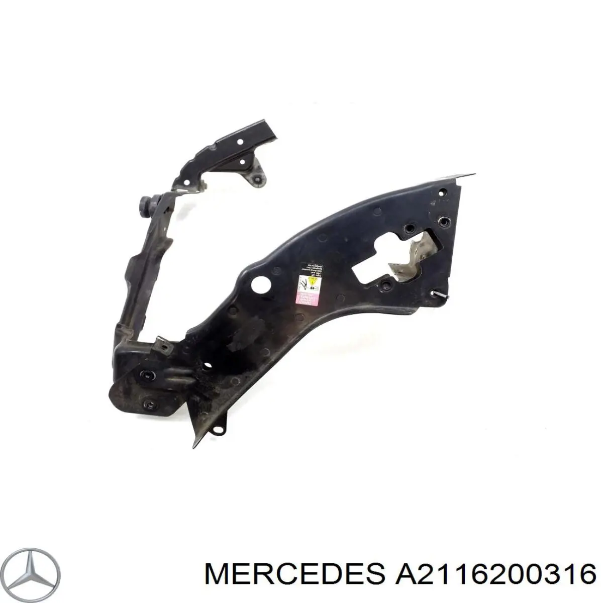 Купити A2116200316 Mercedes Супорт радіатора лівий/монтажна панель кріплення фар