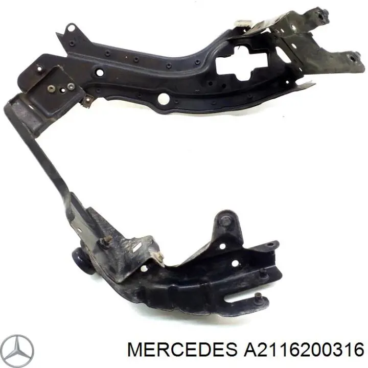 Супорт радіатора лівий/монтажна панель кріплення фар A2116200316 Mercedes