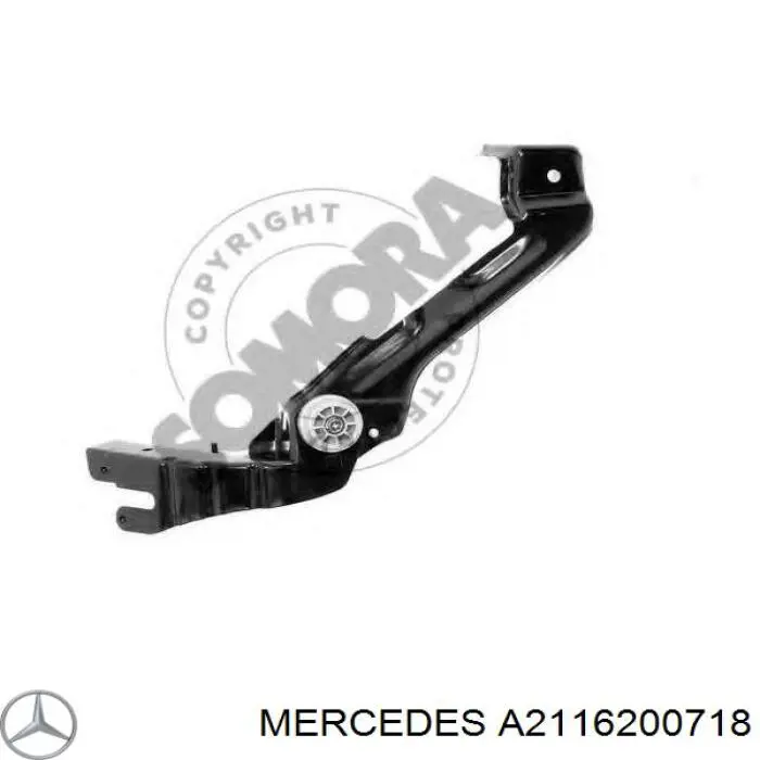 A2116200718 Mercedes супорт радіатора лівий/монтажна панель кріплення фар