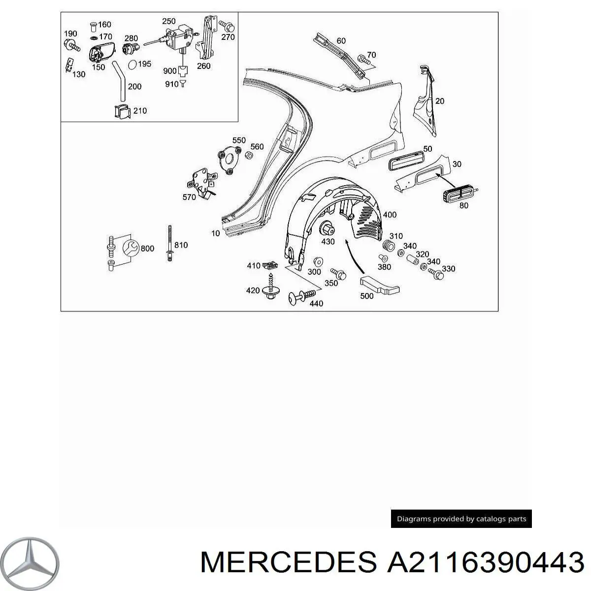 A2116390443 Mercedes 