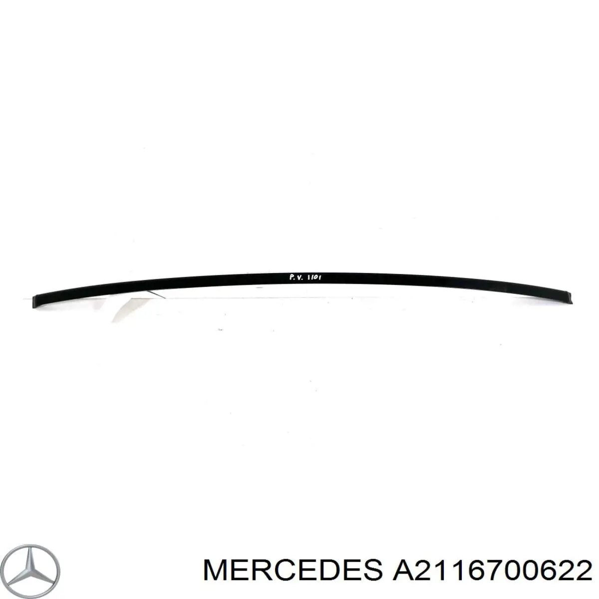 A2116700622 Mercedes Молдинг лобового скла, верхній
