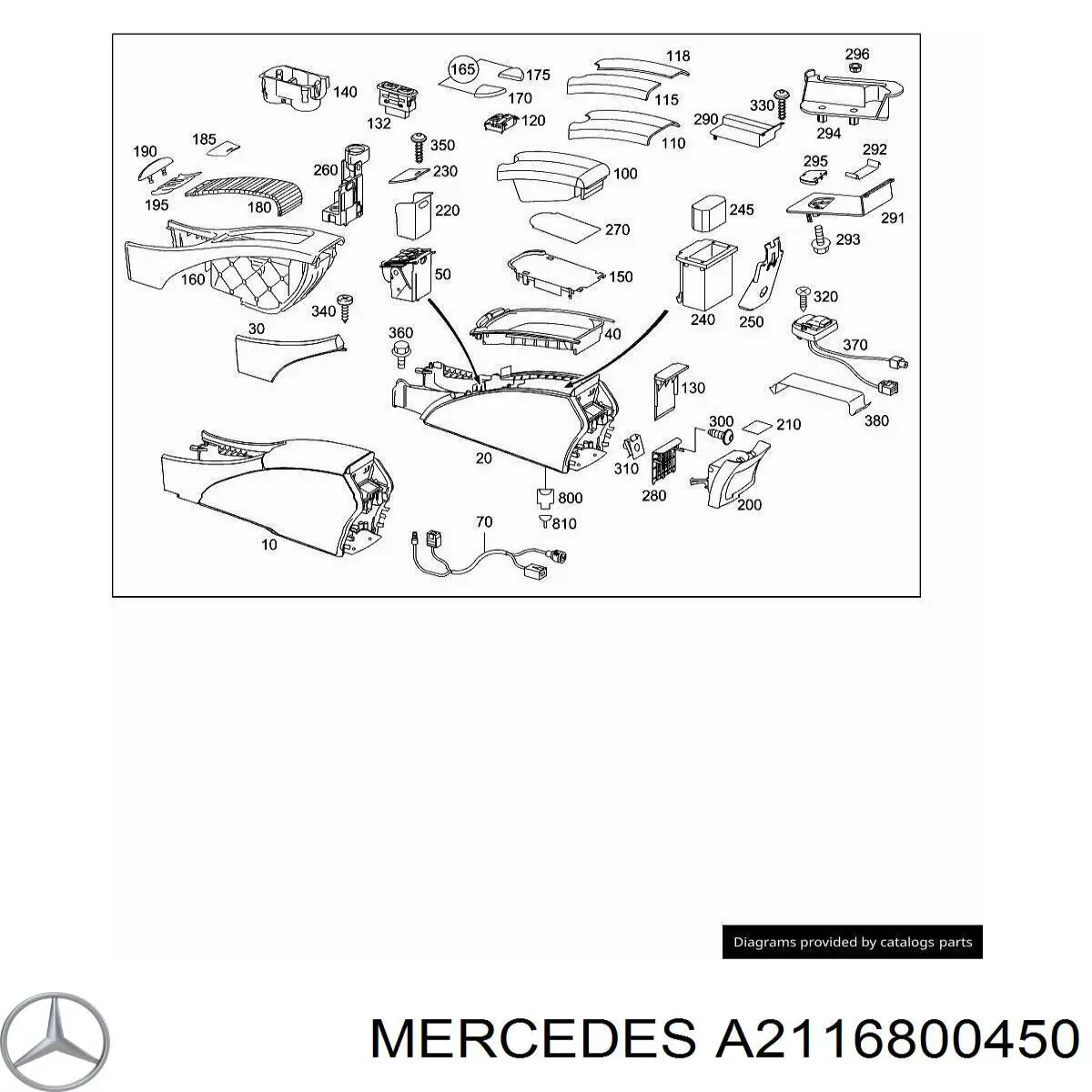 Купити A2116800450 Mercedes 
