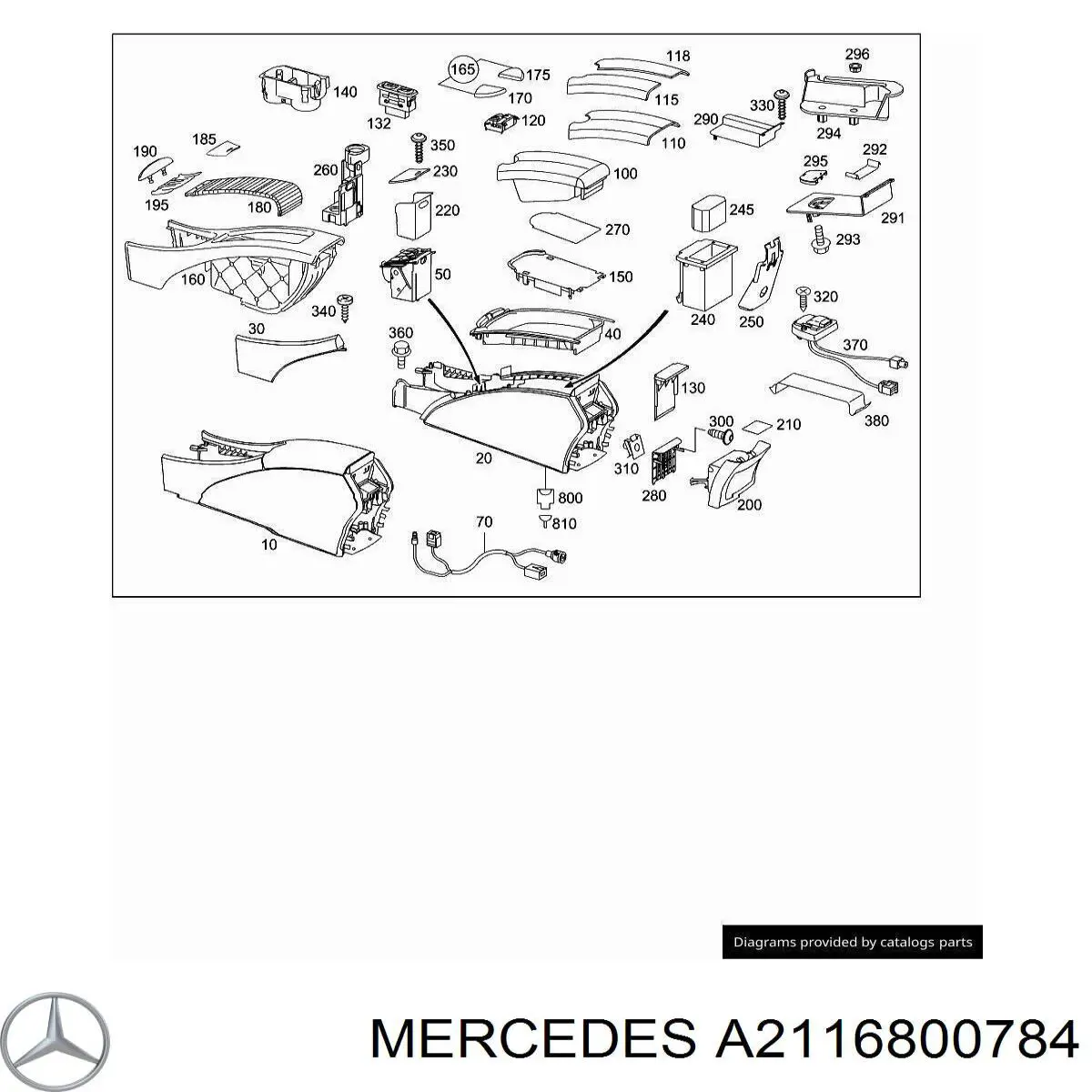 Купити A2116800784 Mercedes 