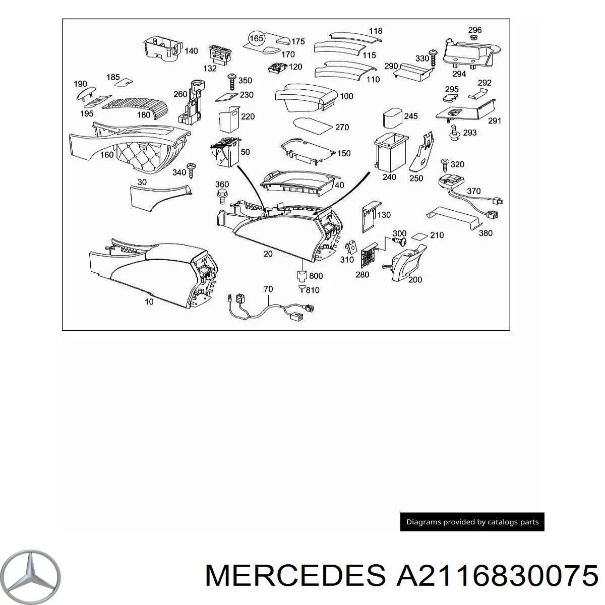  Mercedes A2116830075 ціна, від 3.80 USD