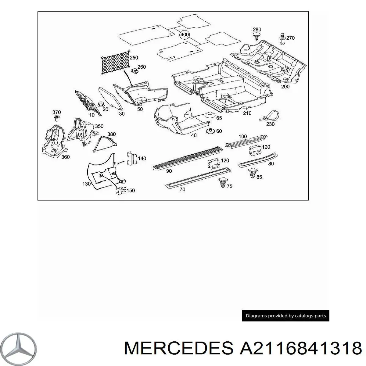 Купити A2116841318 Mercedes 