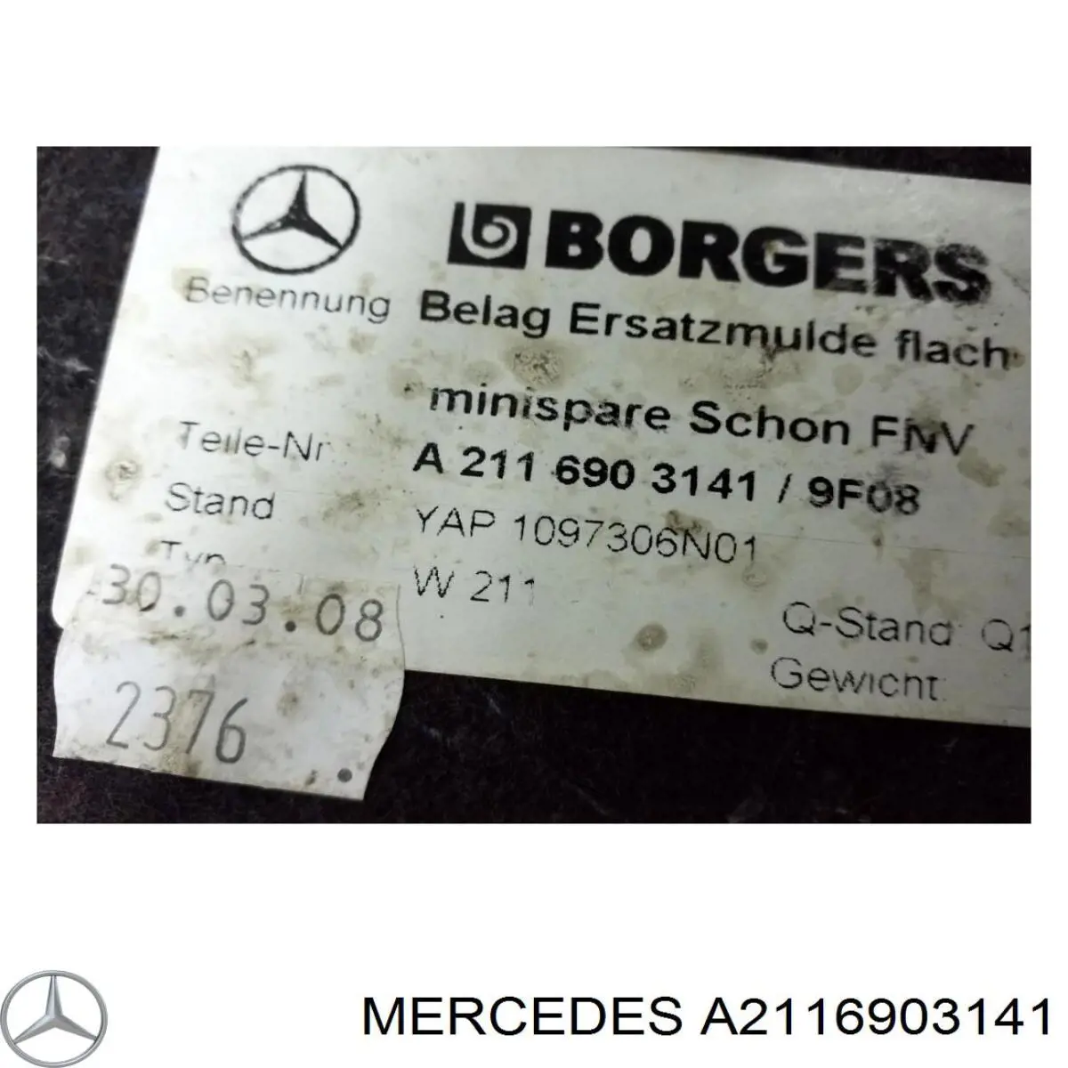  Mercedes A2116903141 ціна, від 24.07 USD