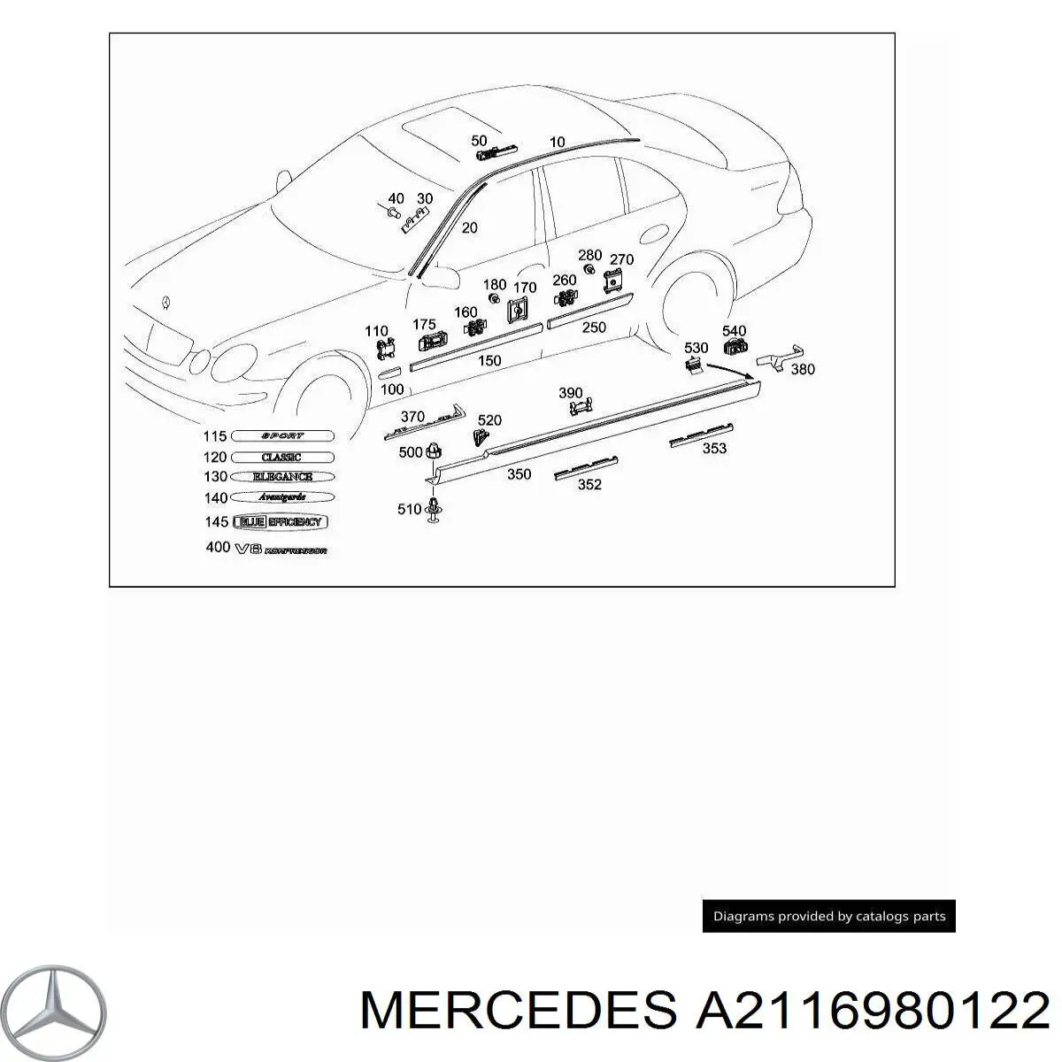 A2116980122 Mercedes 