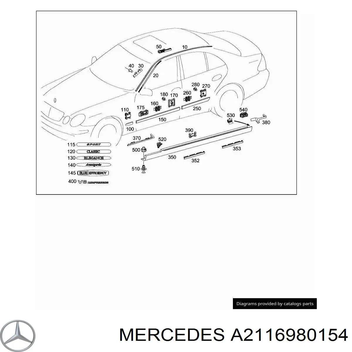 A2116980154 Mercedes 