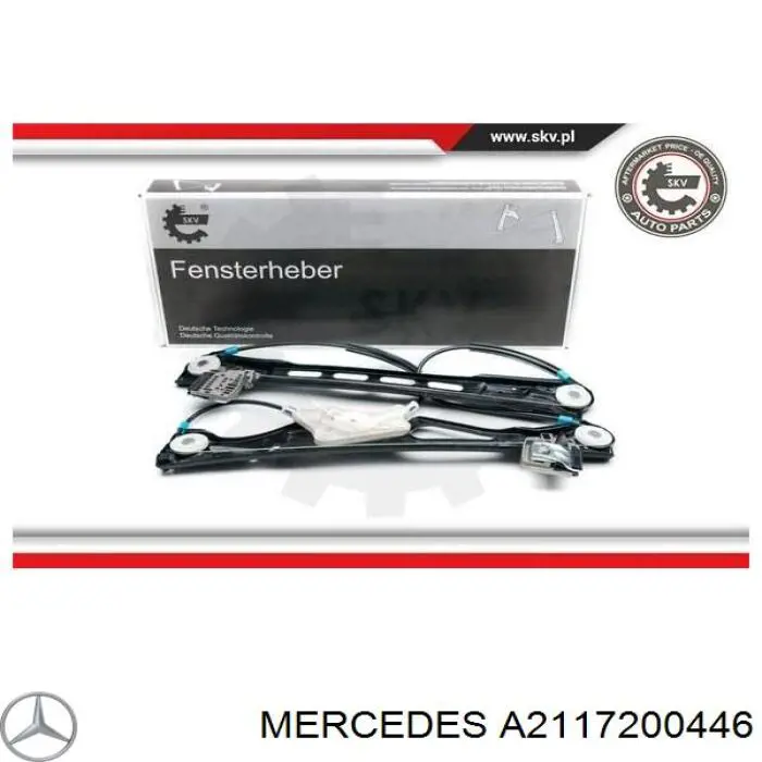 A2117200446 Mercedes Склопідйомник (механізм переміщення скла)