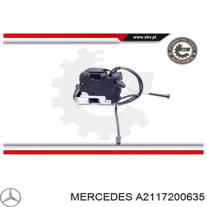 Замок передніх пасажирських дверей Mercedes A2117200635 ціна, від 69.67 USD