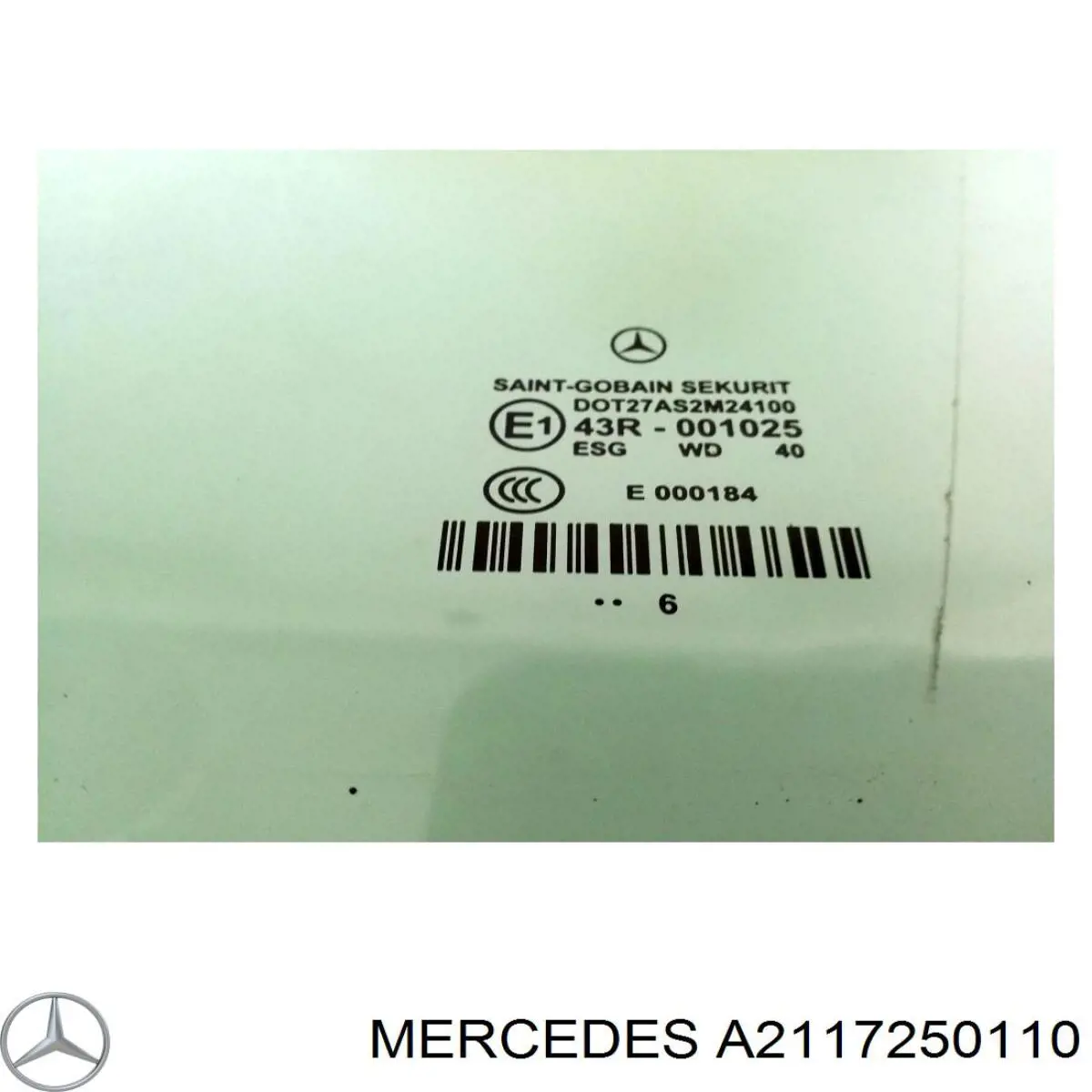 Купити A2117250110 Mercedes Скло та ущільнювачі скла вітрового правого/лівого