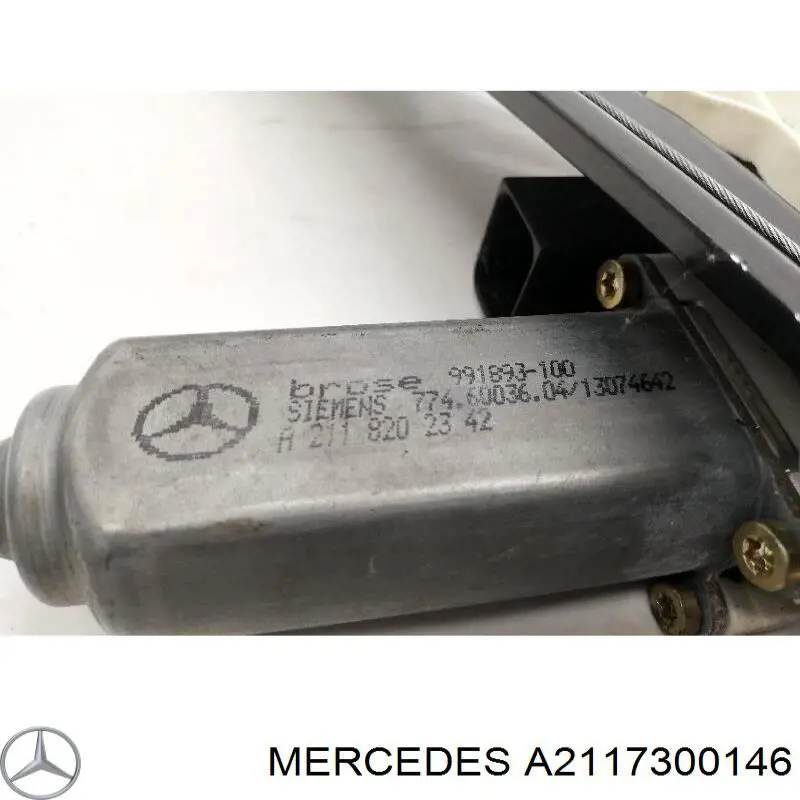 A2117300146 Mercedes Механізм склопідйомника двері задньої, лівої