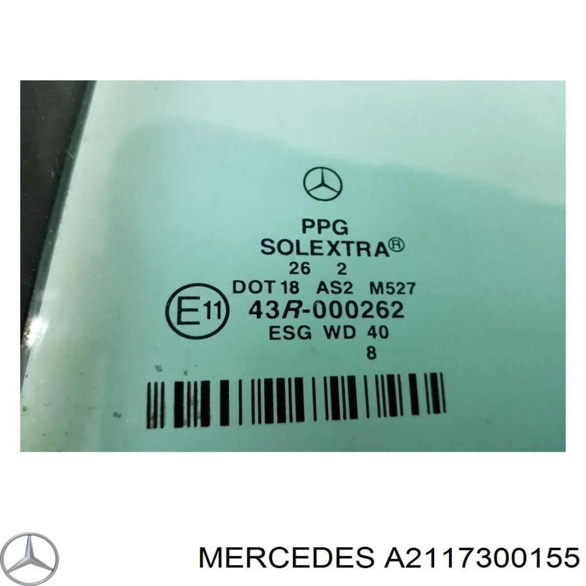 Скло-кватирка двері, задній, лівою Mercedes A2117300155 ціна, від 6.34 USD
