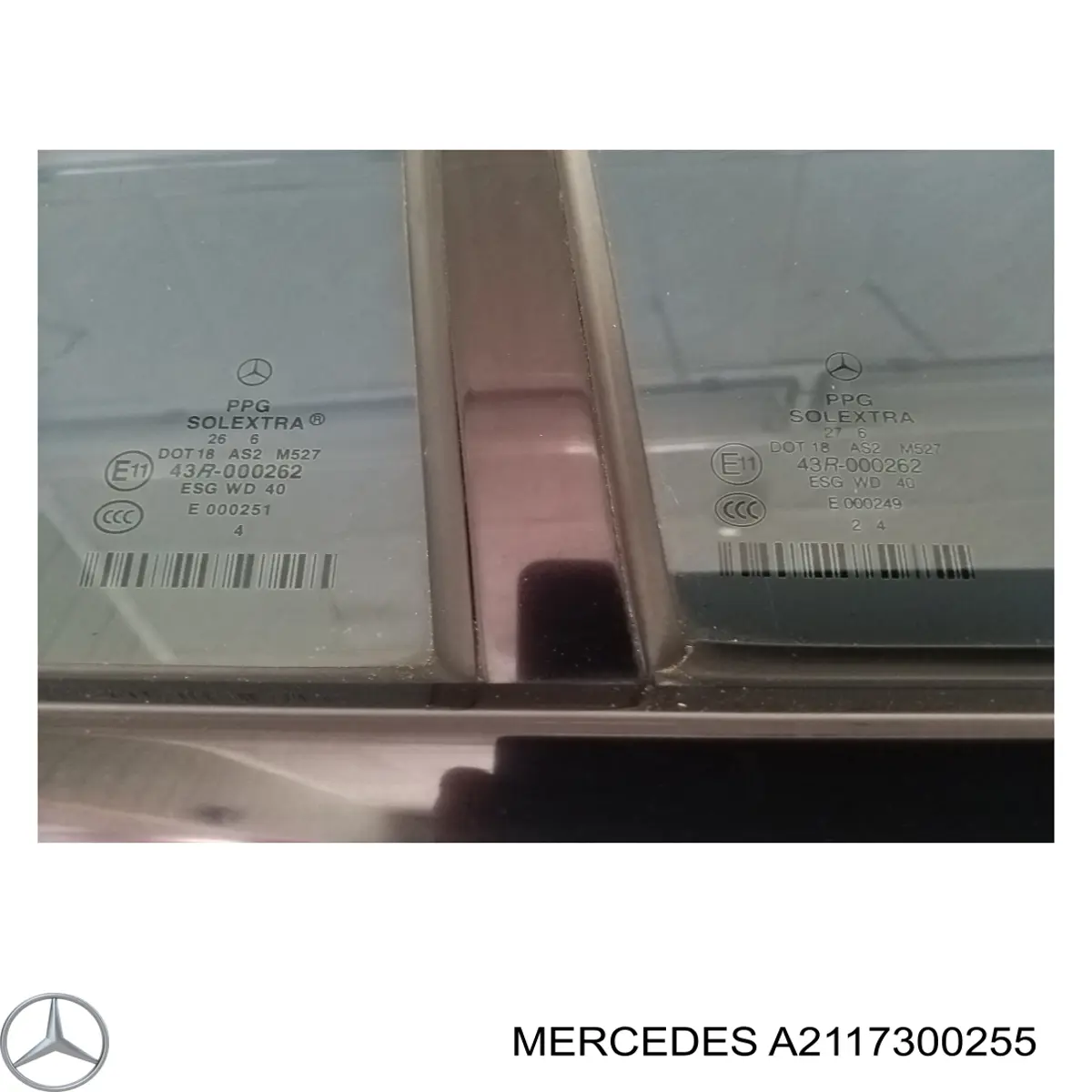 A2117300255 Mercedes Скло кутове дверей задніх
