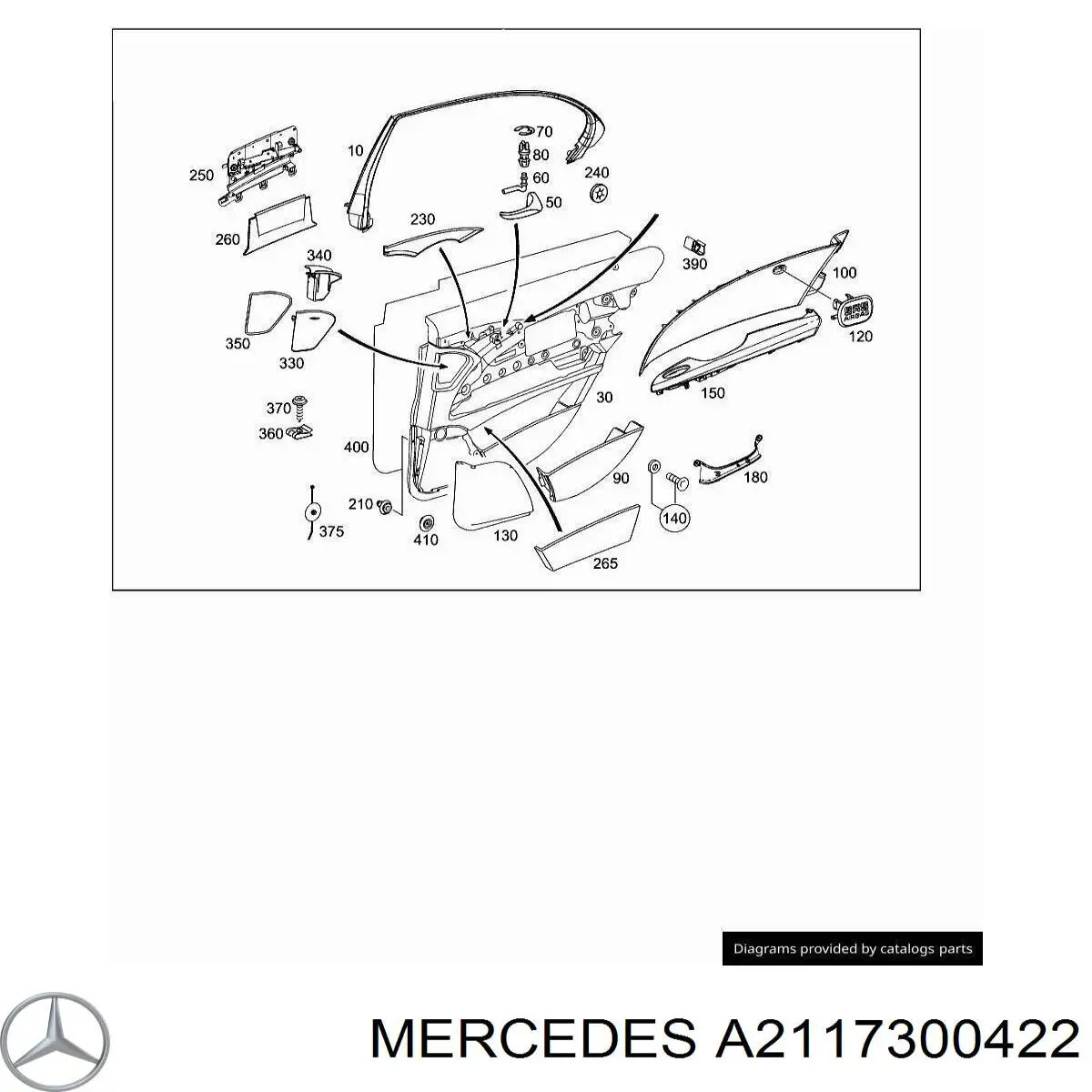 Купити A2117300422 Mercedes 
