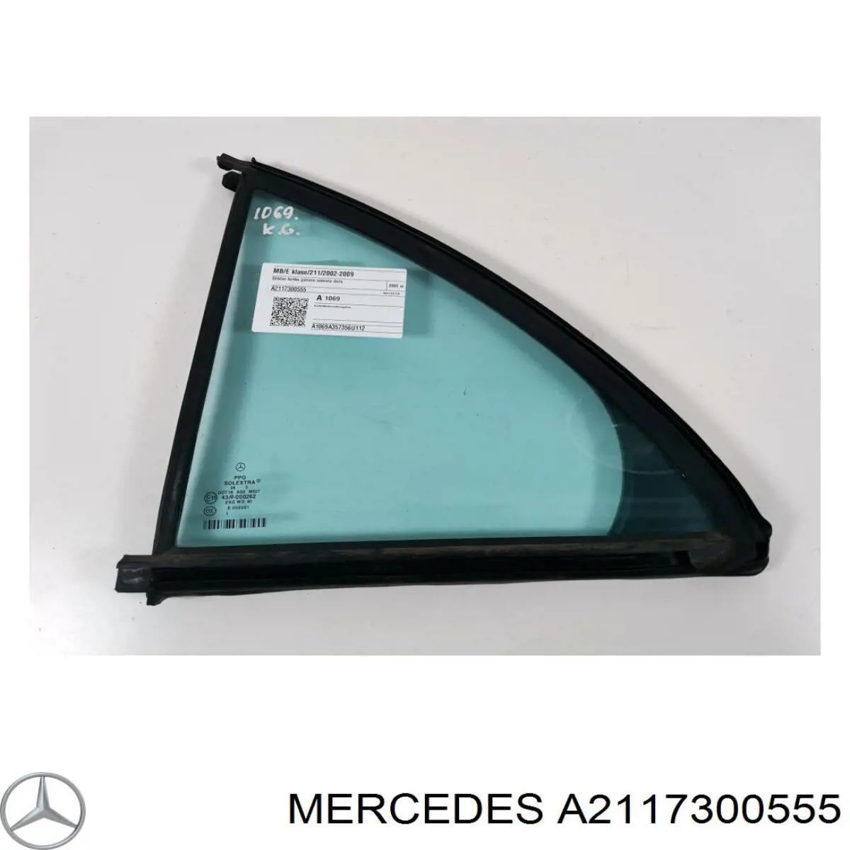 Купити A2117300555 Mercedes Скло-кватирка двері, задньої, лівої