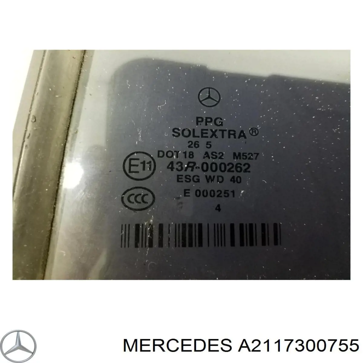 Скло-кватирка двері, задній, лівою Mercedes A2117300755 ціна, від 14.81 USD