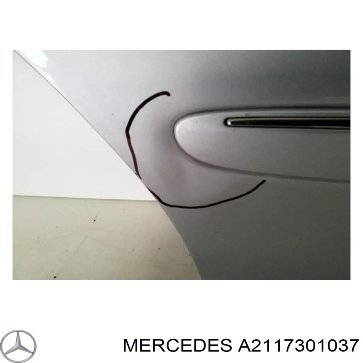 Купити A2117301037 Mercedes Дверний шарнір задній правий
