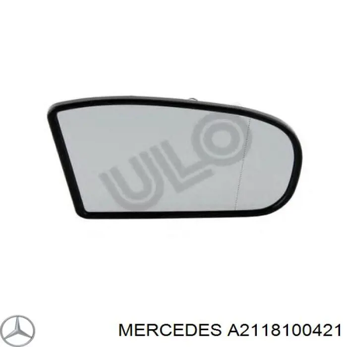Дзеркальний елемент правого дзеркала заднього виду Mercedes A2118100421 ціна, від 126.69 USD