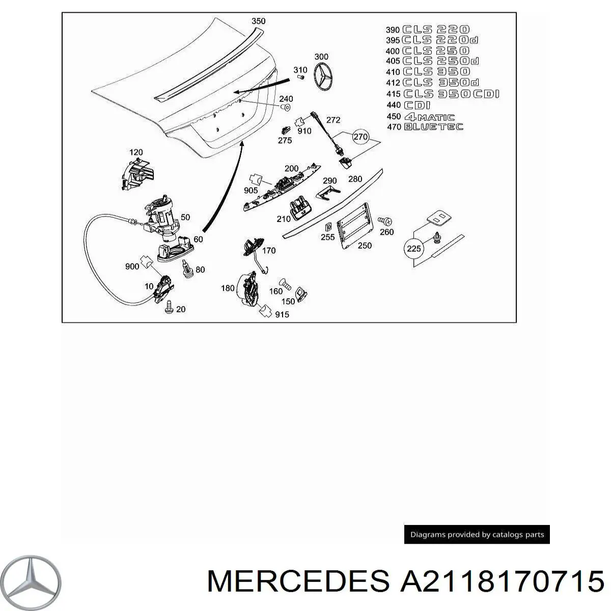  Mercedes A2118170715 ціна, від 42.46 USD