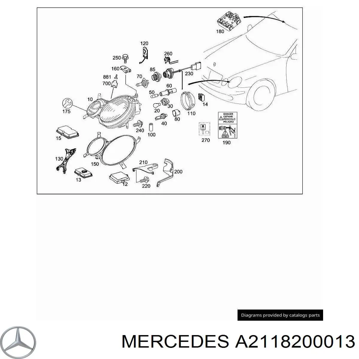 A2118200013 Mercedes 